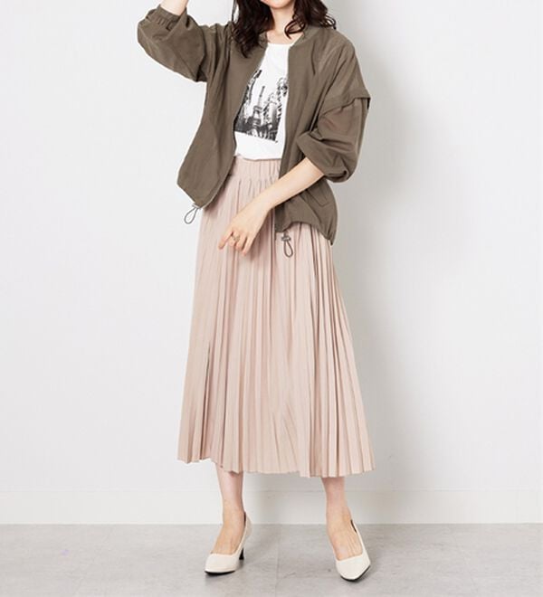 BELLUNA（ベルーナ）の「洗っても形が崩れにくい！プリーツスカート（ロングスカート）」｜詳細画像