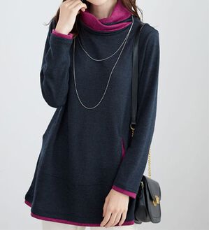 BELLUNA（ベルーナ）の「衿デザイン配色チュニック（チュニック）」｜詳細画像