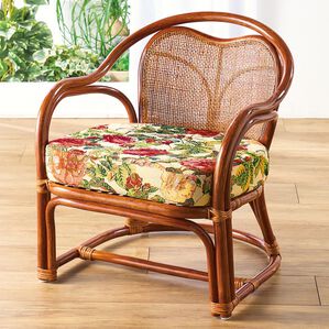 「高さが選べる籐固定式座椅子（椅子・チェア・スツール）」｜詳細画像