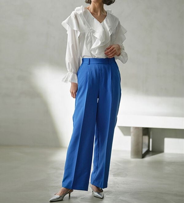 RANAN（ラナン）の「ビッグカラーフリルブラウス（ブラウス）」｜詳細画像