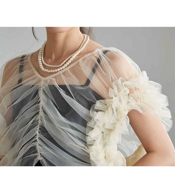 RANAN（ラナン）の「マルチWAYフリルチュールボレロセットパンツドレス（その他ワンピース）」｜詳細画像