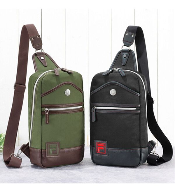 「＜フィラ＞大人の配色デザインボディバッグ（メンズボディバッグ・ウエストポーチ）」｜詳細画像