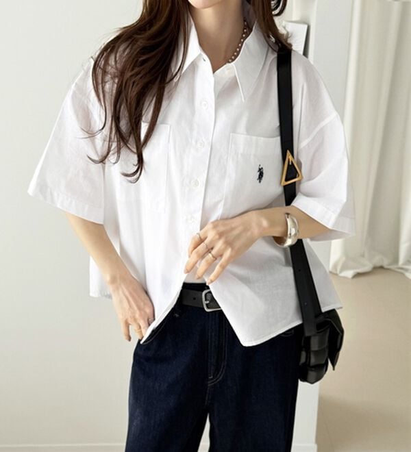 GeeRA（ジーラ）の「【ＵＳ．ＰＯＬＯ．ＡＳＳＮ】オーバーサイズ半袖シャツ（シャツ）」｜詳細画像