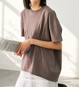 BELLUNA（ベルーナ）の「シュッと体型カバー！コクーンTシャツ（カットソー）」