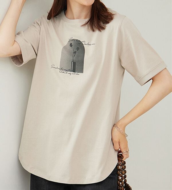 BELLUNA（ベルーナ）の「ヒンヤリ！着映えプリントプルオーバー（カットソー）」｜詳細画像