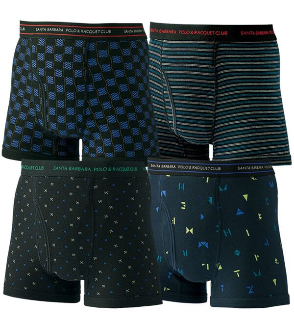 「【４枚組】＜サンタバーバラ＞品格を高める紳士の染みないボクサーパンツ＆ニットトランクス（メンズ尿漏れパンツ）」｜詳細画像