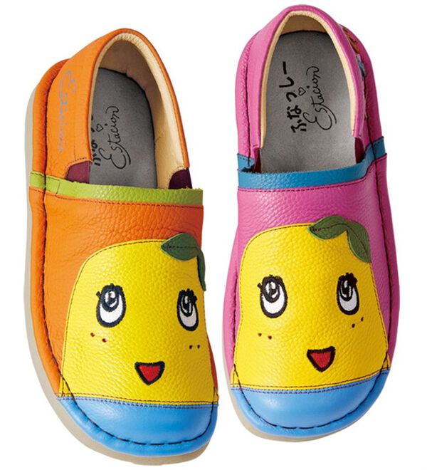 ふなっしー×エスタシオン幅広牛革スマイルシューズ ふなっしー×Estacion幅広牛革スマイルシューズ