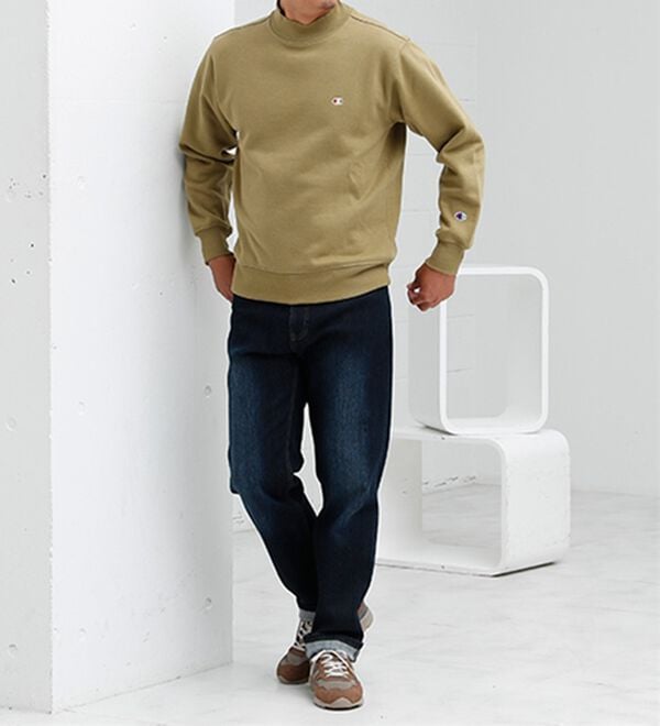 「＜チャンピオン＞モックネック裏起毛トレーナー（メンズトレーナー）」｜詳細画像