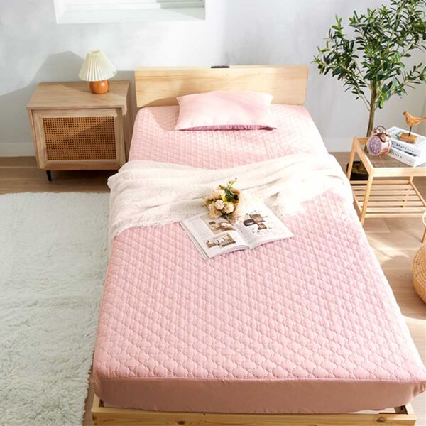 iellio（イエリオ）の「防ダニカラフルリバーシブル布団カバーリング＜掛布団カバー・ボックスシーツ・枕カバー・オールシーズン＞（敷布団カバー・シーツ）」｜詳細画像