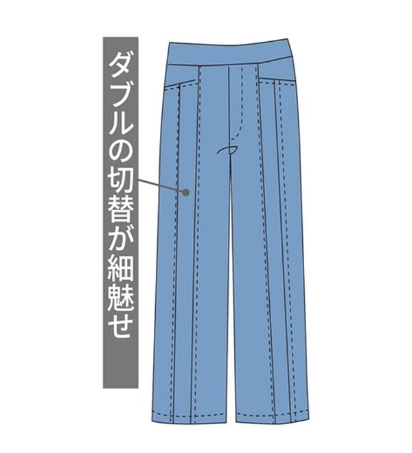 ルフラン（ルフラン）の「【３本組】優しい肌心地！ラク美デザインパンツ（フルレングスパンツ）」｜詳細画像