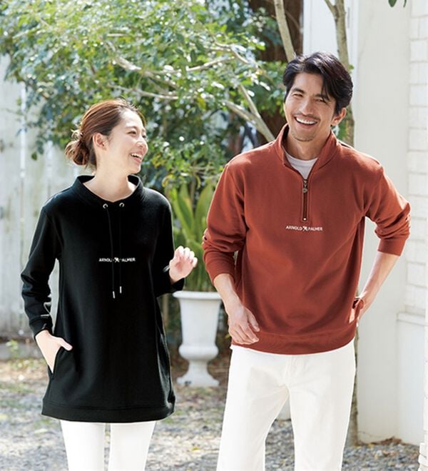 「＜アーノルド　パーマー＞デザインネックプルオーバー（トレーナー・スウェット）」｜詳細画像