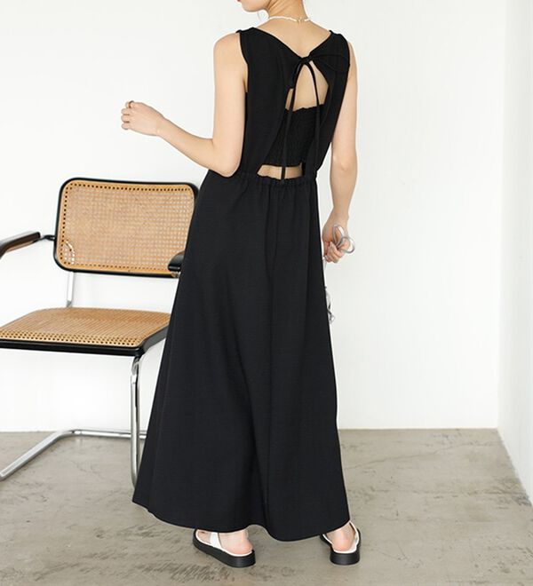 バックオープンリネンタッチワンピース - ベルーナ【公式】
