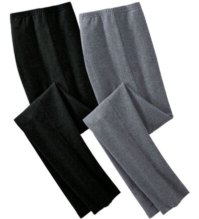 「【２色組】冷え性さん必見！毎日温活すっきり美脚レギンス（肌着・インナーウェア）」