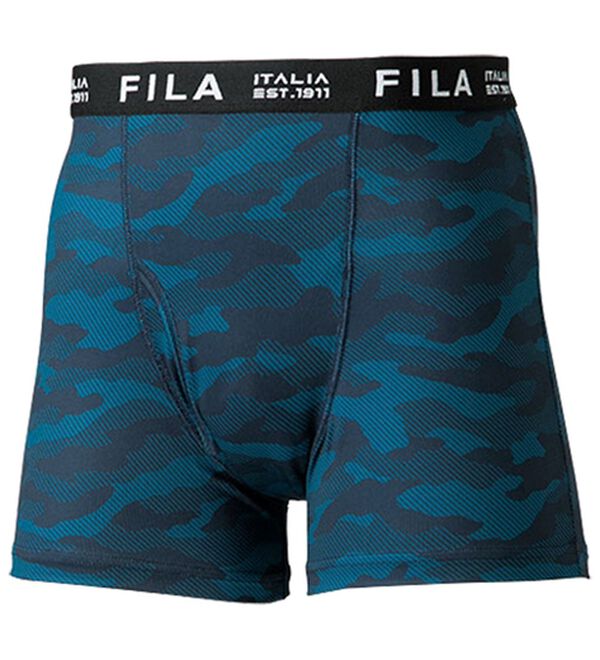 「【３枚組】＜フィラ＞カモフラグラフィックボクサーパンツ（メンズボクサーパンツ）」｜詳細画像