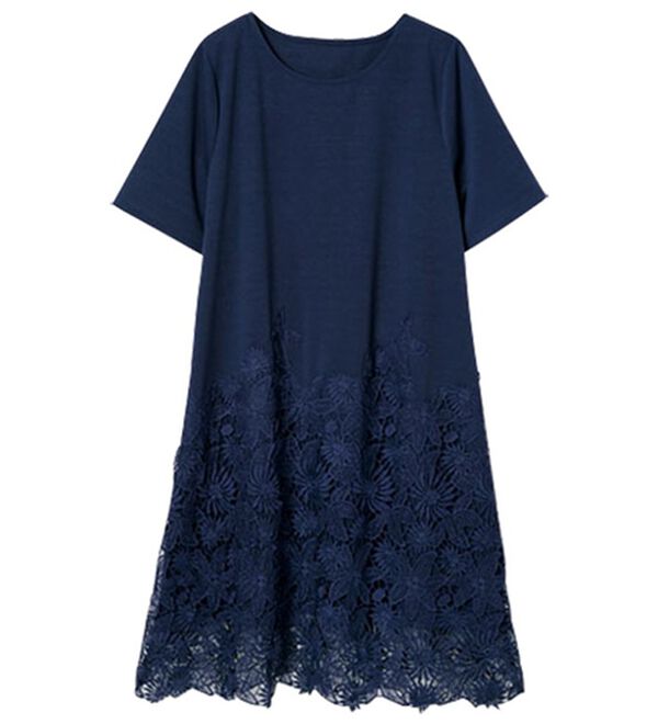 ひんやり！レース切替カットソーチュニック - ベルーナ【公式】