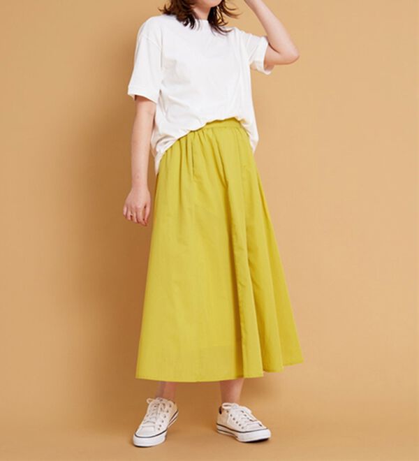 BELLUNA（ベルーナ）の「ふんわり切替フレアースカート（ロングスカート）」｜詳細画像