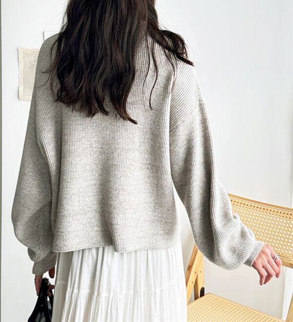 GeeRA（ジーラ）の「ダブルジップニットカーデ（ニットカーディガン）」｜詳細画像