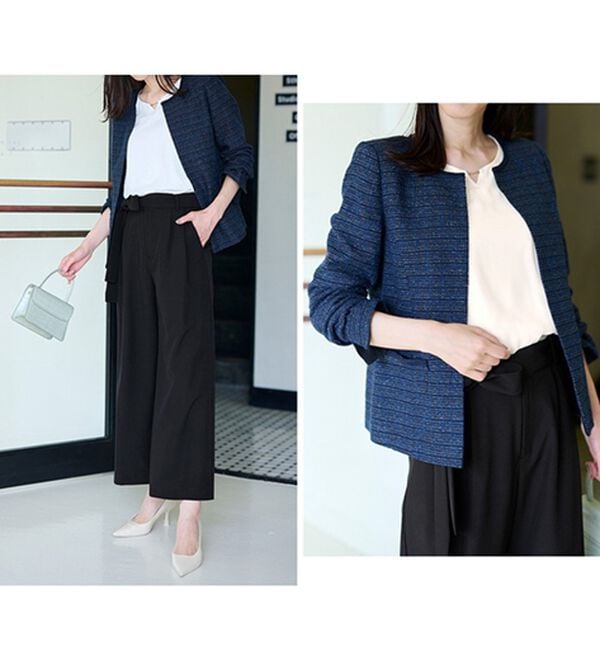 RANAN（ラナン）の「【４点セット】洗える！選べるボトムスーツセット（パンツスーツ）」｜詳細画像