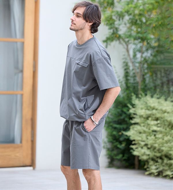 「＜コムルヴァン・オム＞ドライ洗練シルエットＴシャツ（メンズカットソー）」｜詳細画像