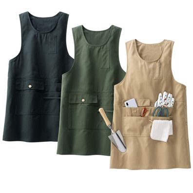 「【３色組】多ポケットが嬉しいワークエプロン（エプロン）」