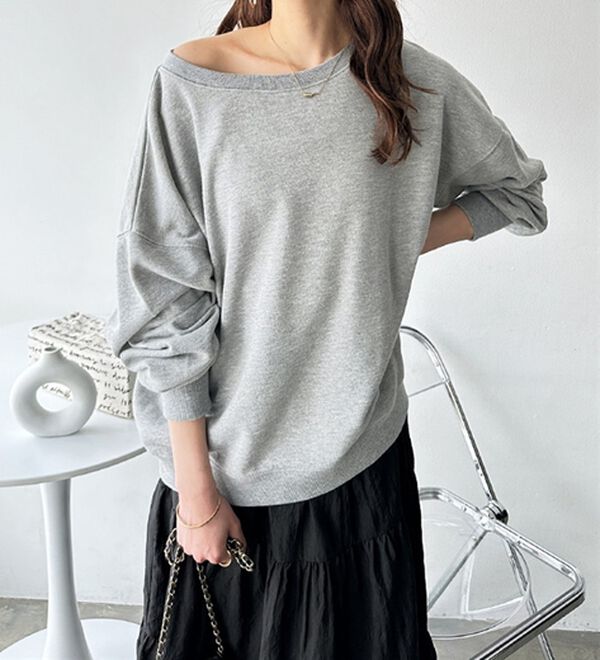 GeeRA（ジーラ）の「着回し自在！柔らか裏毛スウェット（カットソー）」｜詳細画像