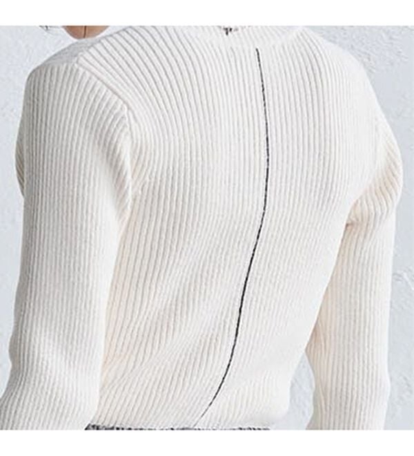 RANAN（ラナン）の「もちもちリブパイピングハイネックニット（ニット・セーター）」｜詳細画像