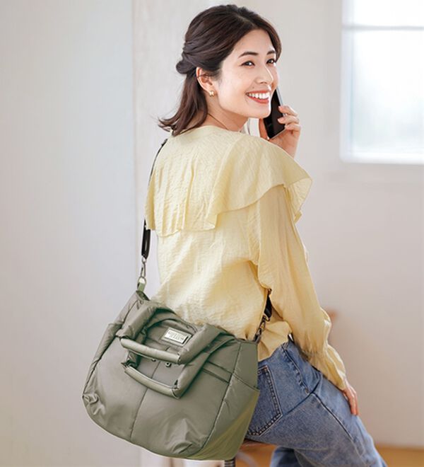 ルフラン（ルフラン）の「＜ミチコロンドンジーンズ＞ふっくら軽量バッグ（トートバッグ）」｜詳細画像