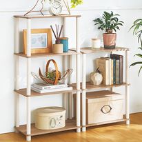 「工具要らずの組立簡単ラック（ラック・棚・本棚）」