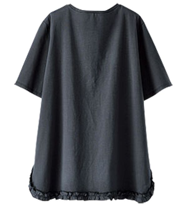 BELLUNA（ベルーナ）の「リボンモチーフ裾フリルプルオーバー（Tシャツ）」｜詳細画像