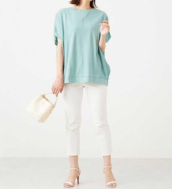 BELLUNA（ベルーナ）の「サイドシャドーストライプ切替チュニック（チュニック）」｜詳細画像