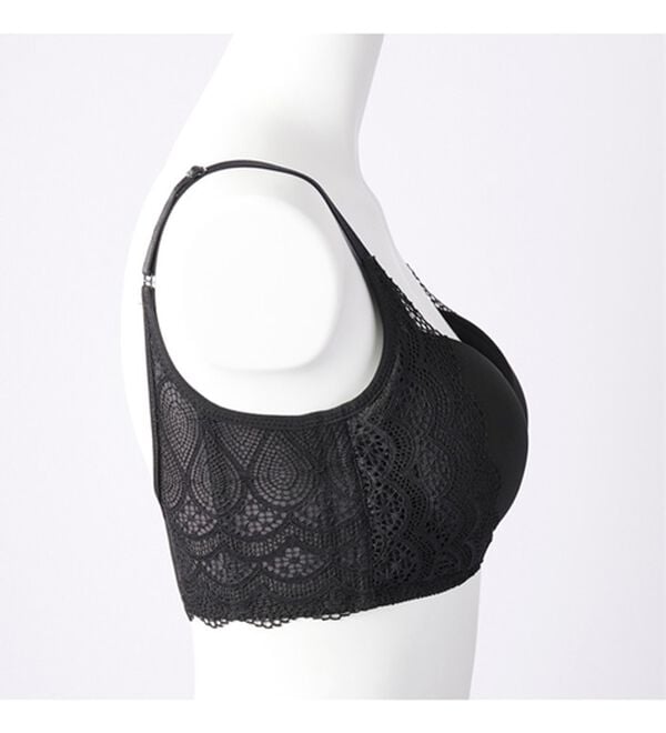 YU'NOW（ユナウ）の「しっかり脇高！美乳ブラセット（ブラジャー＆ショーツセット）」｜詳細画像