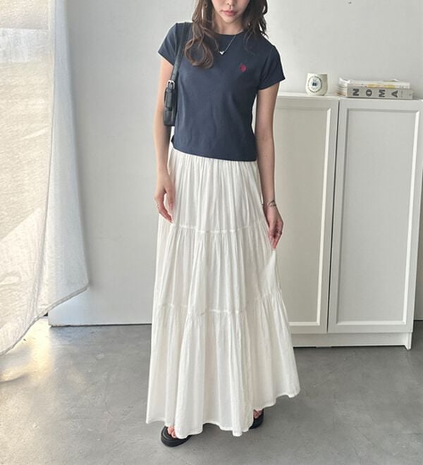 GeeRA（ジーラ）の「【ＵＳ．ＰＯＬＯ．ＡＳＳＮ】汗染み防止ミニＴシャツ（Tシャツ）」｜詳細画像