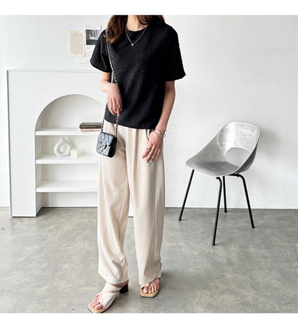 GeeRA（ジーラ）の「ふくれジャカードテクスチャーブラウス（ブラウス）」｜詳細画像