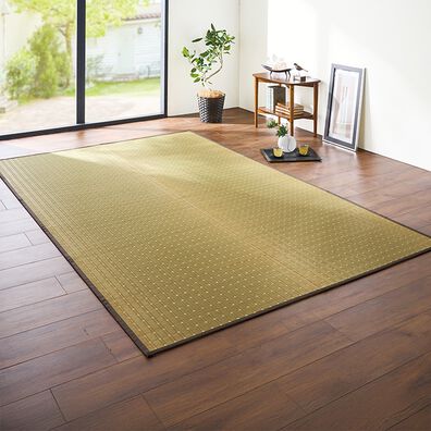 「国産掛川織い草　「吉兆」（い草ラグ）」