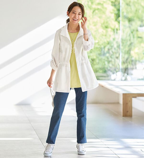 BELLUNA（ベルーナ）の「デニム調デザインパーカー（パーカー）」｜詳細画像