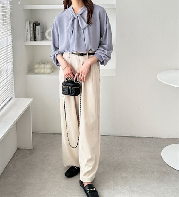 GeeRA（ジーラ）の「前後２ｗａｙボウタイブラウス（ブラウス）」｜詳細画像