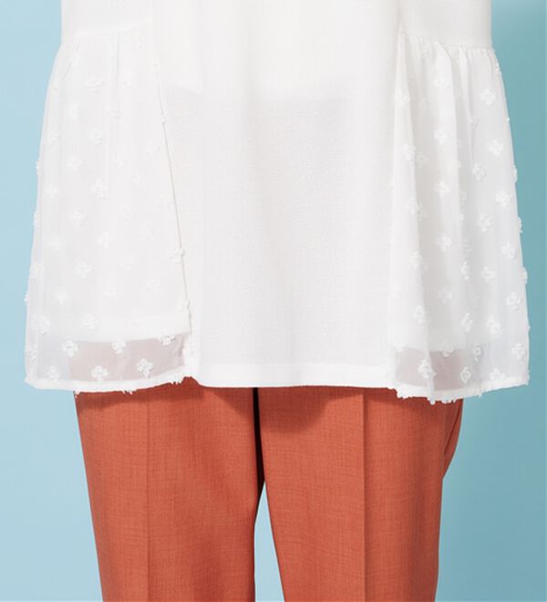 BELLUNA（ベルーナ）の「サイドシアードット切替チュニック（チュニック）」｜詳細画像