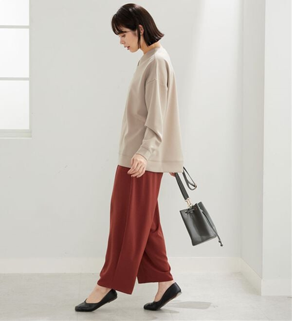 BELLUNA（ベルーナ）の「なめらかタッチ！もっちりんＶネックチュニック（カットソー）」｜詳細画像