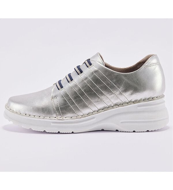 ルフラン（ルフラン）の「ｔｏ　ｂｅ　ｃｏｎｔｉｎｕｅｄ　４Ｅ山羊革ステッチデザイン甲ゴムシューズ（スニーカー）」｜詳細画像