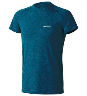 「＜タニタフィッツミー＞ソフトコンプレッション　インナー（メンズ肌着・インナーウェア）」｜杢ネイビー 半袖丸首