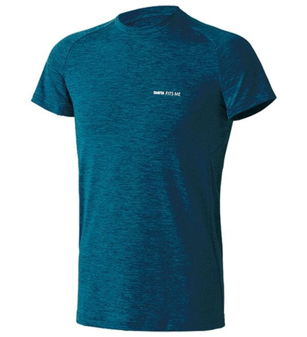 「＜タニタフィッツミー＞ソフトコンプレッション　インナー（メンズ肌着・インナーウェア）」｜杢ネイビー 半袖丸首