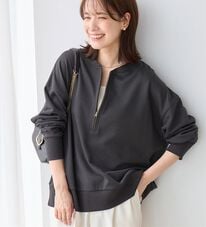 Viola e Viola（ヴィオラ エ ヴィオラ）の「抜け感！ハーフジップ大人スウェット（トレーナー・スウェット）」