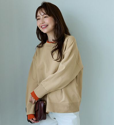 BELLUNA（ベルーナ）の「重ね着風配色スポンディッシュニット（ニット・セーター）」