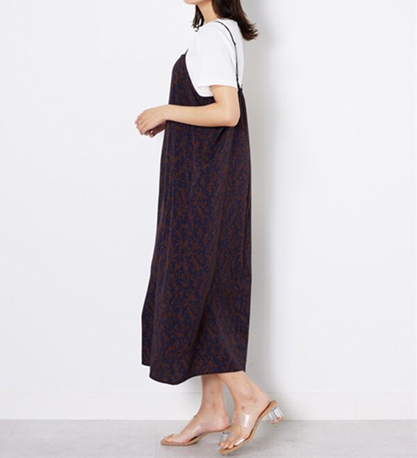 BELLUNA（ベルーナ）の「【2点セット】花柄プリントキャミワンピースアンサンブル（プリントワンピース）」｜詳細画像