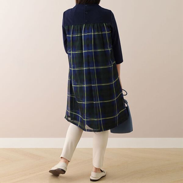 BELLUNA（ベルーナ）の「チェック柄切替ワンピース（その他ワンピース）」｜詳細画像