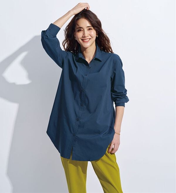 BELLUNA（ベルーナ）の「＜ＳＯＬＯＴＥＸ（Ｒ）＞ストレッチビッグシャツ（シャツ）」｜詳細画像