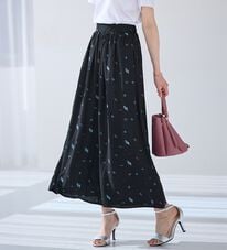 alotta（アロッタ）の「【選べる２丈】柄＆無地アソートさらさらワイドパンツ（ワイドパンツ・ガウチョ）」