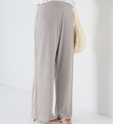 A HAPPY MARILYN（アハッピーマリリン）の「【Ｌ～８Ｌ】丈が選べる！さらトロリブイージーパンツ（ワイドパンツ・ガウチョ）」