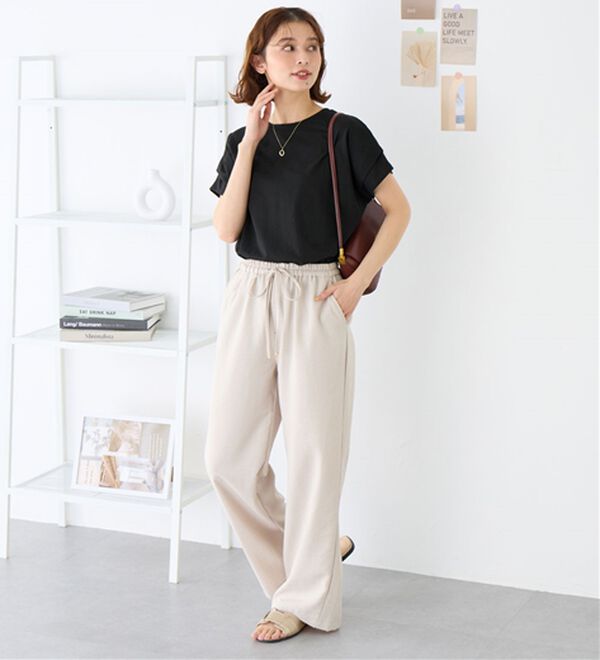 Viola e Viola（ヴィオラ エ ヴィオラ）の「脱普通！すっきり見え大人の上品Ｔシャツ（Tシャツ）」｜詳細画像