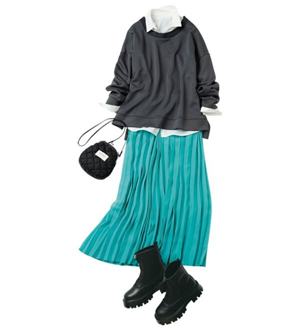 RANAN（ラナン）の「＜ＨＳ＞編立衿ポイントきれいめスウェット（カットソー）」｜詳細画像